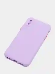 Красный чехол iPhone X / Xs силиконовый противоударный цветной матовый