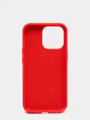 Красный чехол для iPhone 13 Pro (6.1") Silicone, закрытый низ, с логотипом