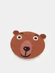 Коричневый пуговицы деревянные "Животные"