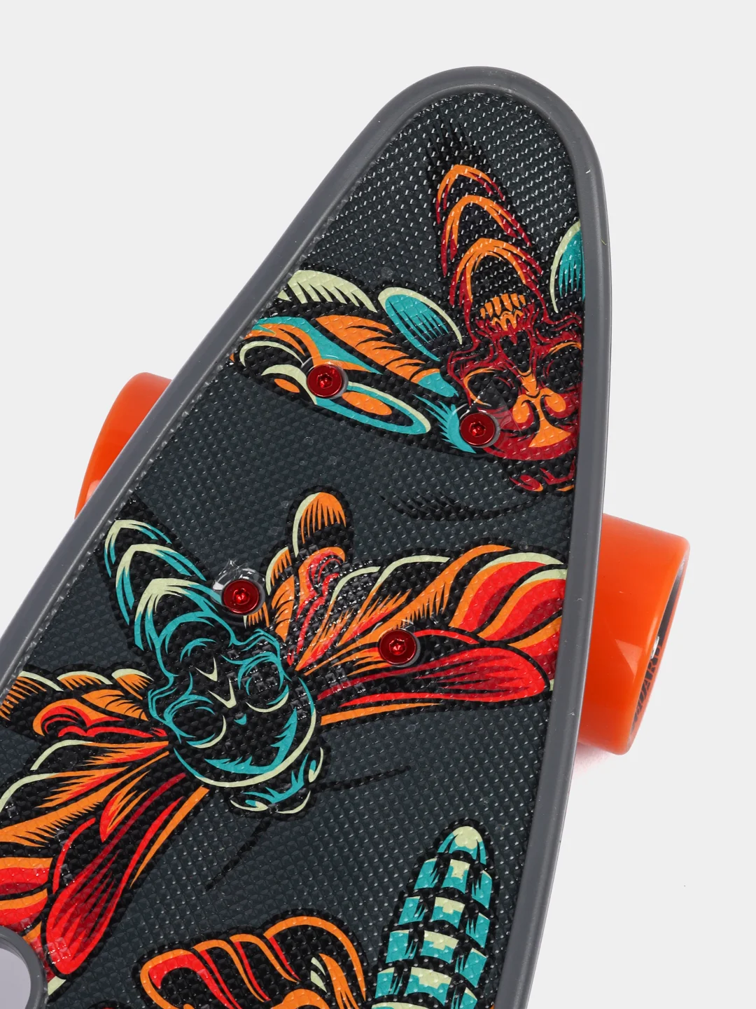 Серый пенниборд Fishboard 23 Print, Скейтборд