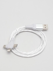 Кабель зарядный светящийся 3 в 1 Micro USB / Lightning / Type-C