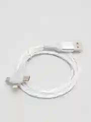 Белый кабель зарядный светящийся 3 в 1 Micro USB / Lightning / Type-C