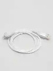 Белый кабель зарядный светящийся 3 в 1 Micro USB / Lightning / Type-C