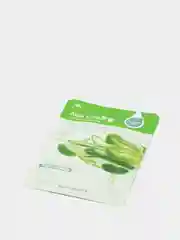 Зеленый тканевая маска для лица с экстрактом фруктов и овощей