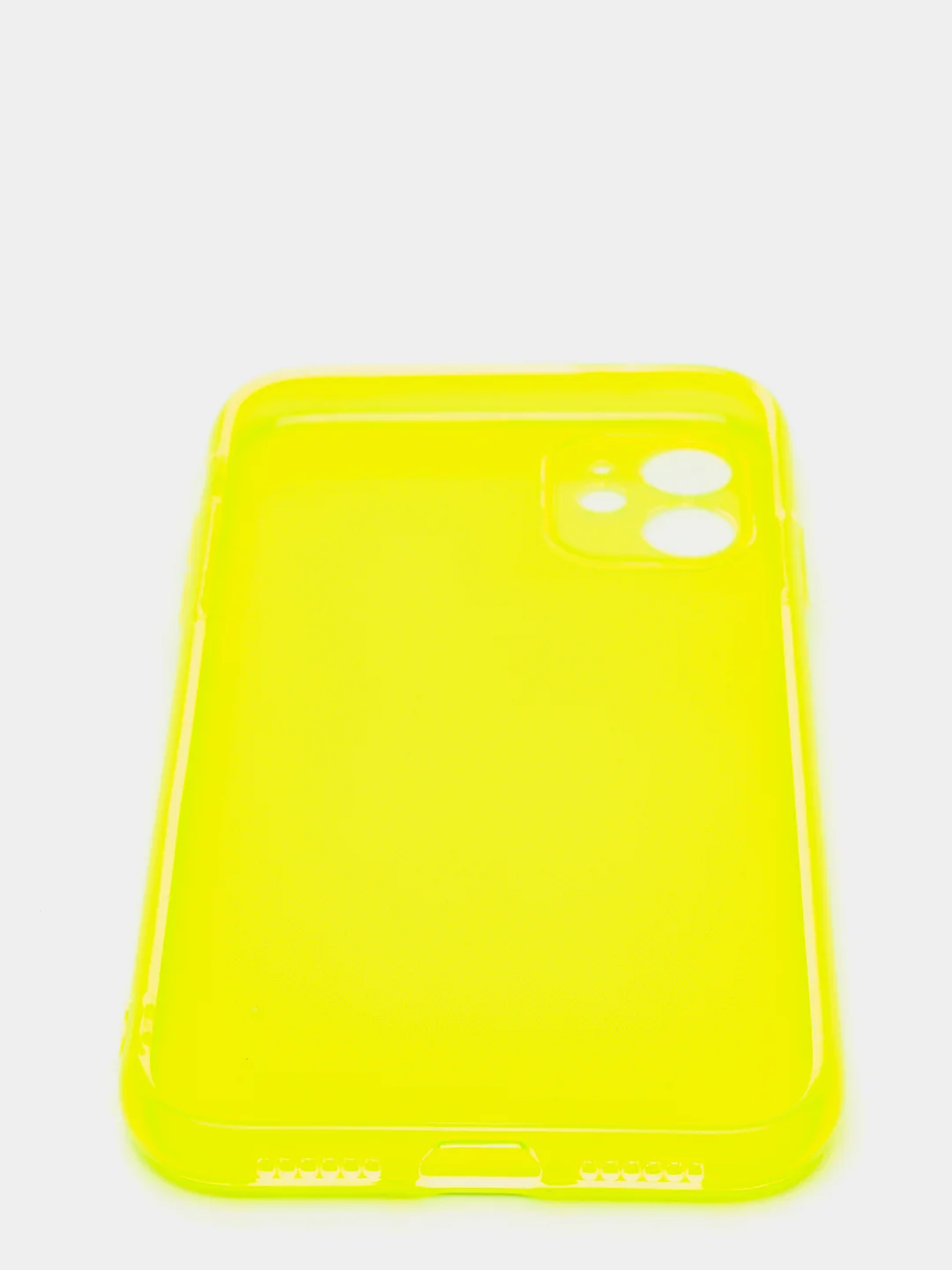 Лимонный яркий силиконовый чехол iPhone XR, 11, 12 Mini, 12 Pro, 12 Pro Max