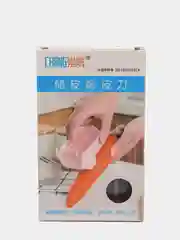 Голубой овощечистка с контейнером