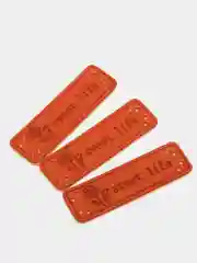 Салатовый бирки "Hand made", 5 штук, экокожа