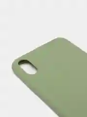 Лайм чехол для Apple iPhone XS Max силиконовый, матовый, однотонный