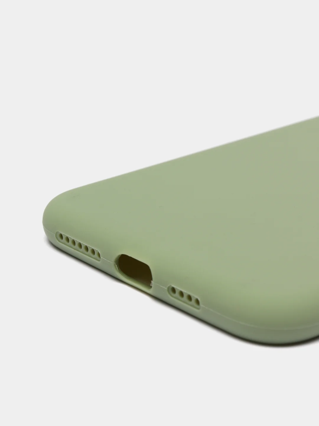 Лайм чехол для Apple iPhone XS Max силиконовый, матовый, однотонный