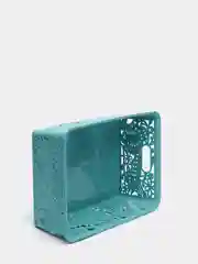 Бирюзовый корзинка ажурная 34*24*11см