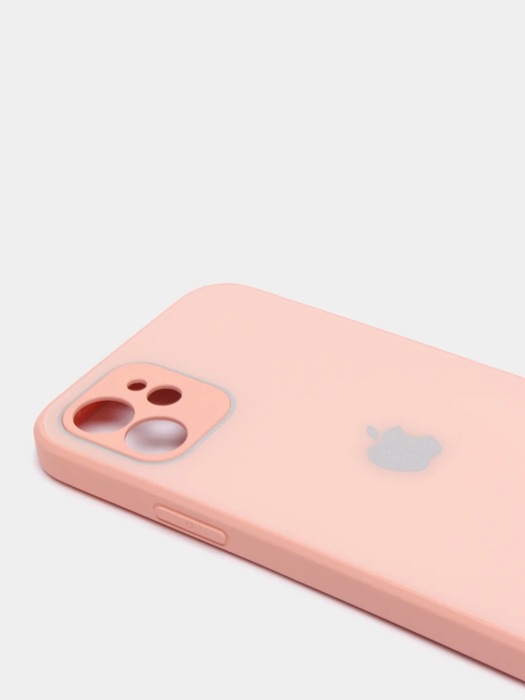 Кремовый чехол для iPhone 11, 12, 13, 12 Pro Max, 12 Pro, силиконовый, со стеклянной панелью