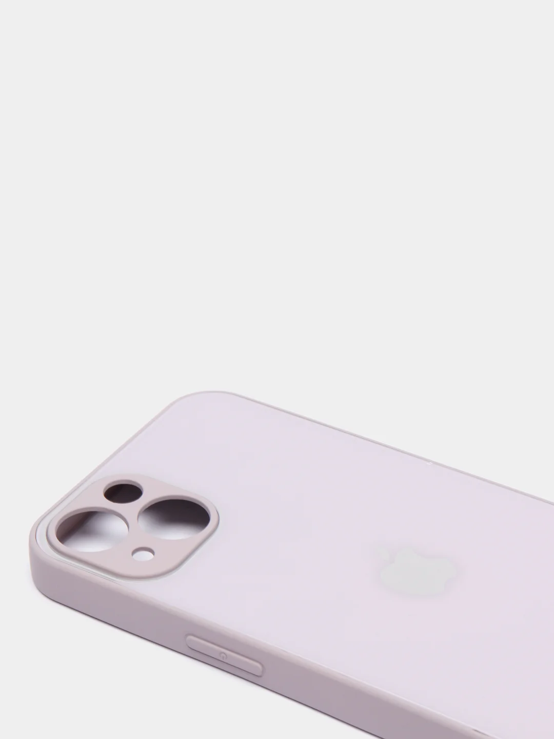 Светло-бежевый чехол для iPhone 11, 12, 13, 12 Pro Max, 12 Pro, силиконовый, со стеклянной панелью