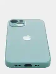 Оливковый чехол для iPhone 11, 12, 13, 12 Pro Max, 12 Pro, силиконовый, со стеклянной панелью