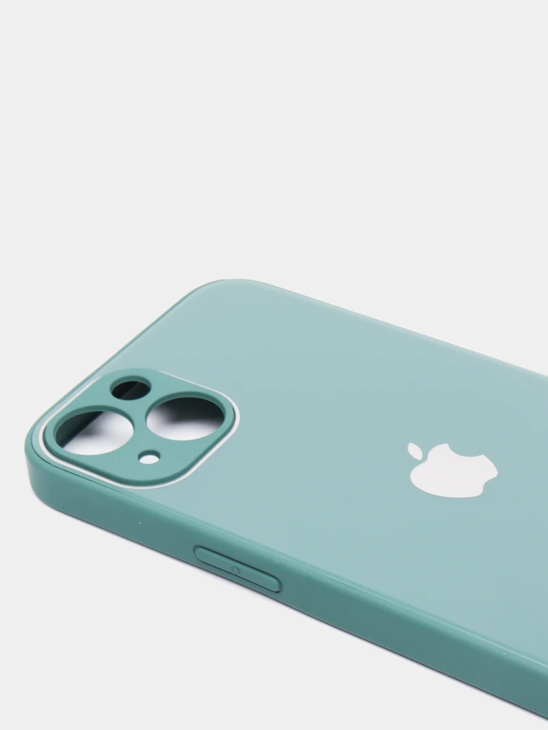 Оливковый чехол для iPhone 11, 12, 13, 12 Pro Max, 12 Pro, силиконовый, со стеклянной панелью
