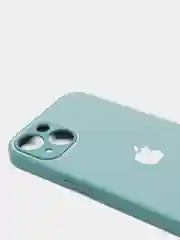Оливковый чехол для iPhone 11, 12, 13, 12 Pro Max, 12 Pro, силиконовый, со стеклянной панелью