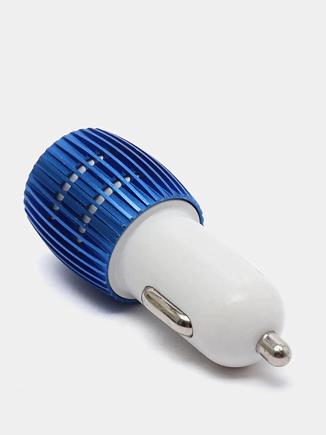 Синий usb - зарядник в прикуриватель авто