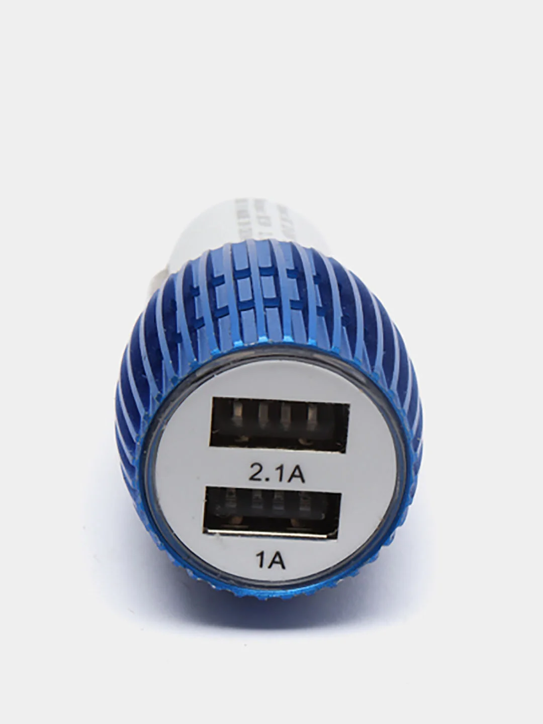 Синий usb - зарядник в прикуриватель авто