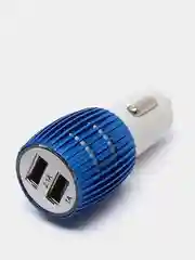 Синий usb - зарядник в прикуриватель авто