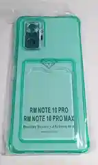 Зеленый чехол XIAOMI Redmi Note 10 Pro с карманом для пластиковой карты