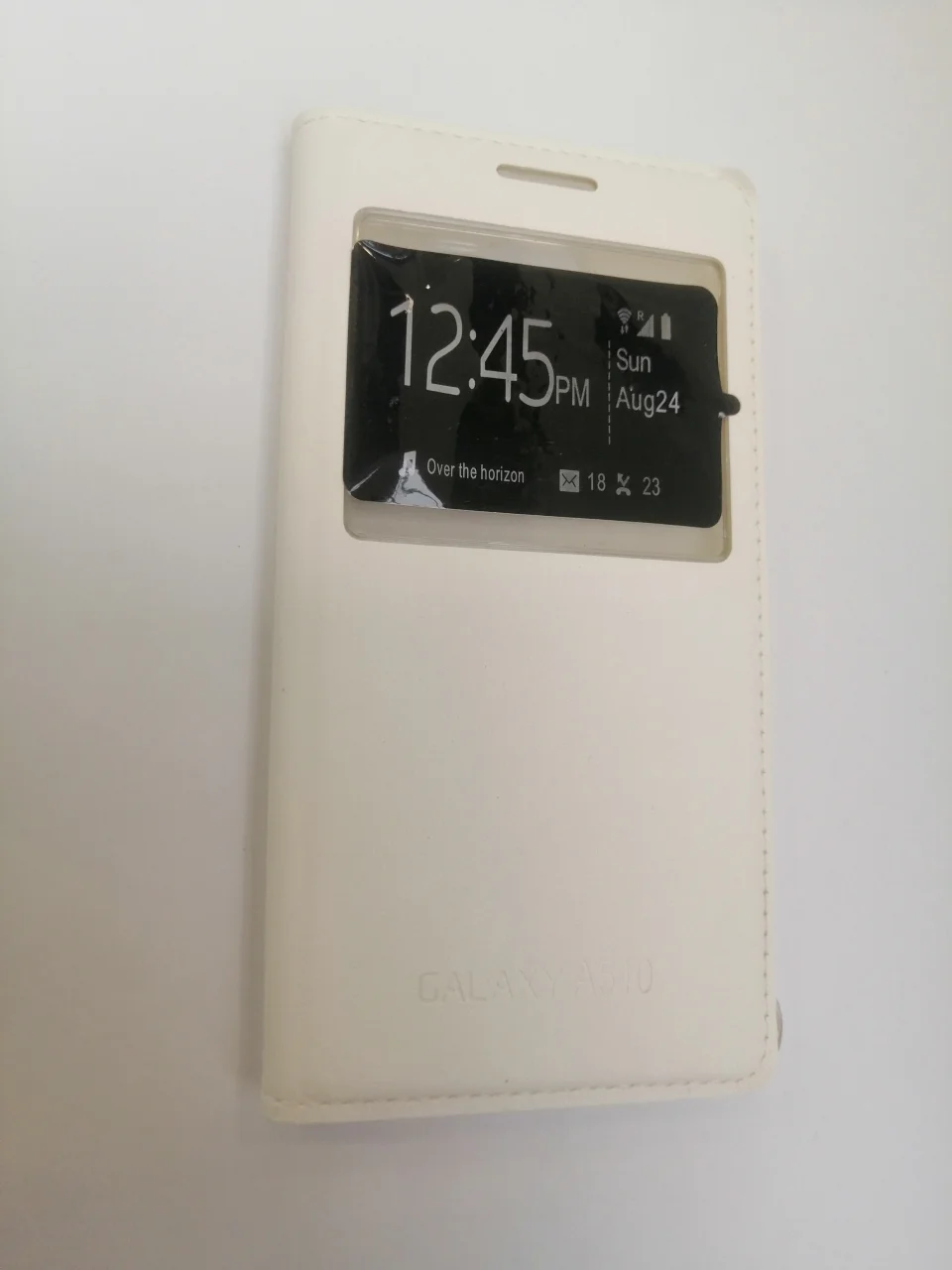 Белый чехол-книга Samsung/Самсунг А5(А500)/А3 2016(А310)/а5 2016(А510)/а7 2016(А710)g355 с окном