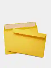 Плотный желтый конверт