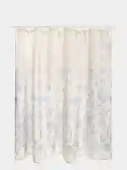 Штора для ванной 180x200 см, РАКУШКИ, цвет молочный/голубой