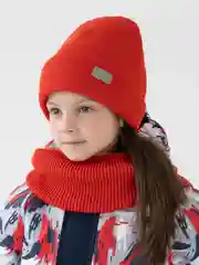 Красный шапка на мальчика на девочку осень-зима