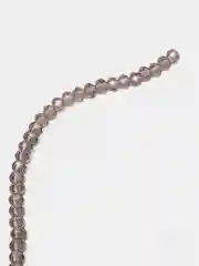 Серый меланж бусины рондели, граненые, стеклянные