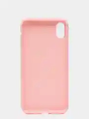 Розовый чехол для Apple iPhone XS Max силиконовый, матовый, однотонный