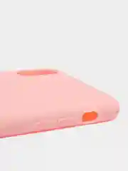 Розовый чехол для Apple iPhone XS Max силиконовый, матовый, однотонный