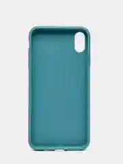 Синий чехол для Apple iPhone XS Max силиконовый, матовый, однотонный