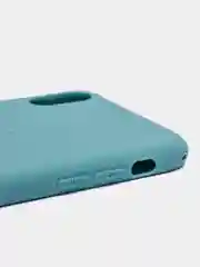 Синий чехол для Apple iPhone XS Max силиконовый, матовый, однотонный