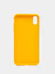 Желтый чехол для Apple iPhone XS Max силиконовый, матовый, однотонный