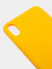 Желтый чехол для Apple iPhone XS Max силиконовый, матовый, однотонный