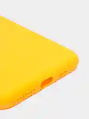 Желтый чехол для Apple iPhone XS Max силиконовый, матовый, однотонный