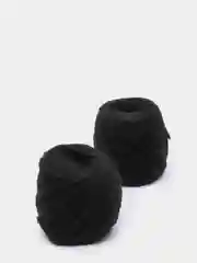 Черный пряжа, полушерсть