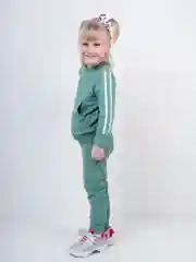 Зеленый спортивный костюм детский, унисекс