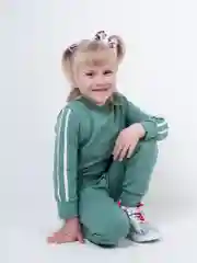 Зеленый спортивный костюм детский, унисекс
