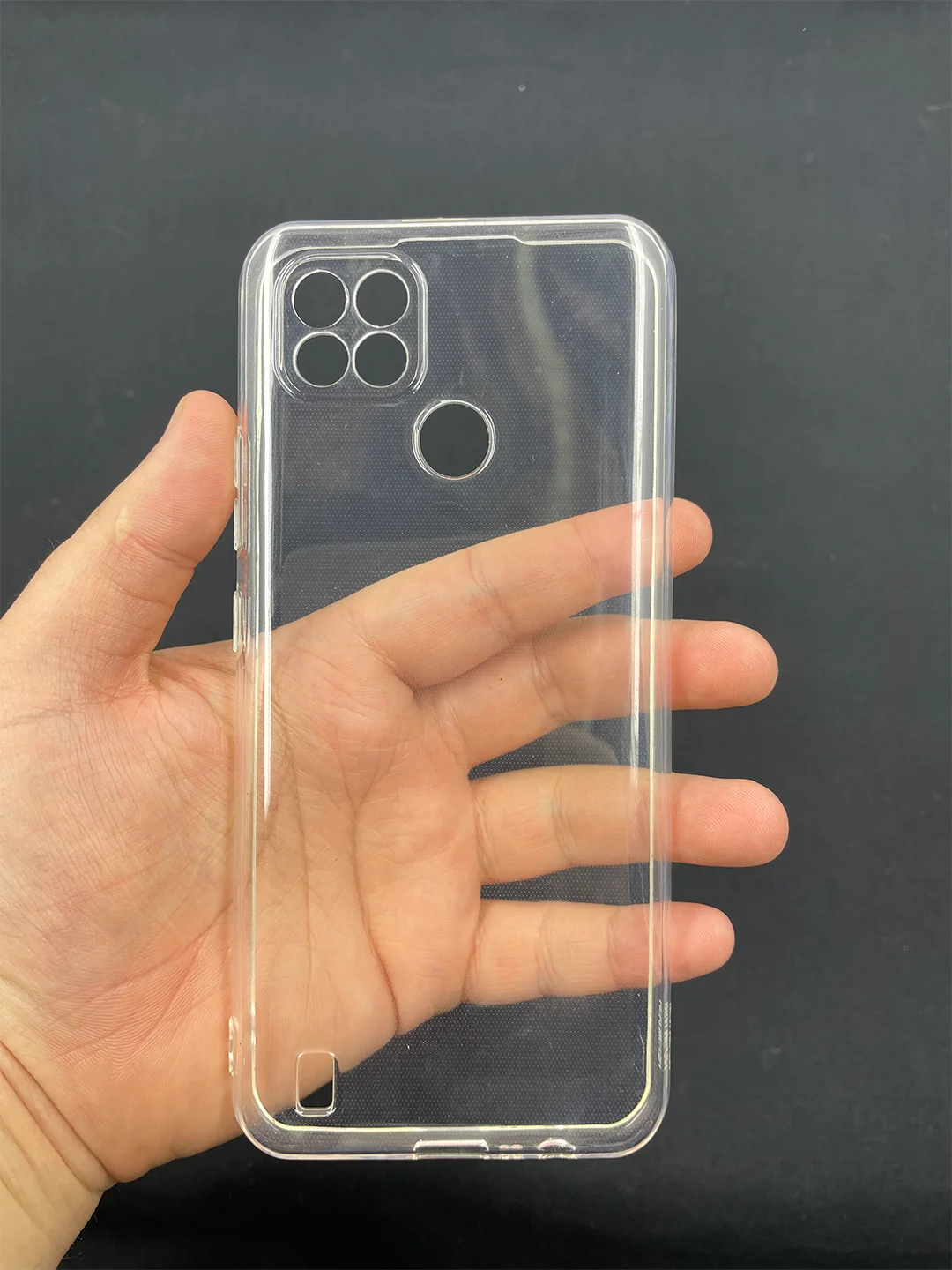 Прозрачный чехол для Realme C21 силиконовый матовый, цветной