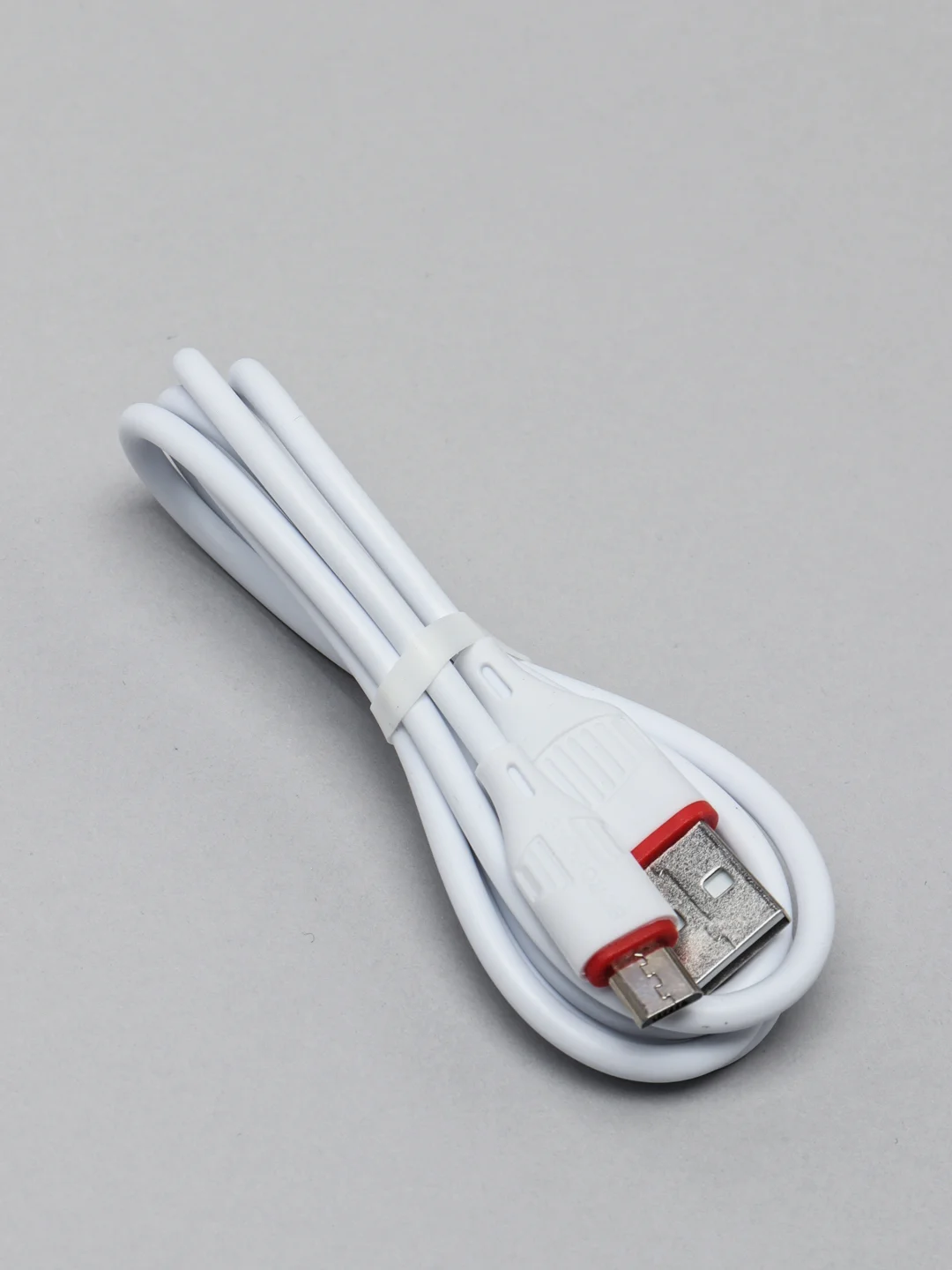 Белый сетевое зарядное устройство Borofone BA20A, 1 x USB, до 2.1А, с кабелем Micro-USB, для Android