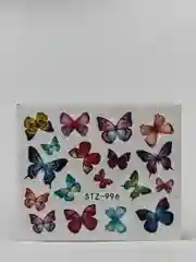 Оливковый наклейки для ногтей, слайдеры c бабочками и цветами, 28 видов - 3 шт