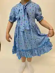 Лазурный платье летнее праздничное для девочки