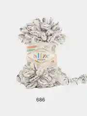 Серый металлик пряжа Alize Puffy 100% Микрополиэстер 100г 9м (Часть1)