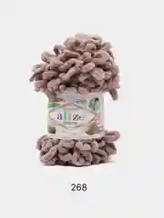 Бежевый пряжа Alize Puffy 100% Микрополиэстер 100г 9м (Часть1)