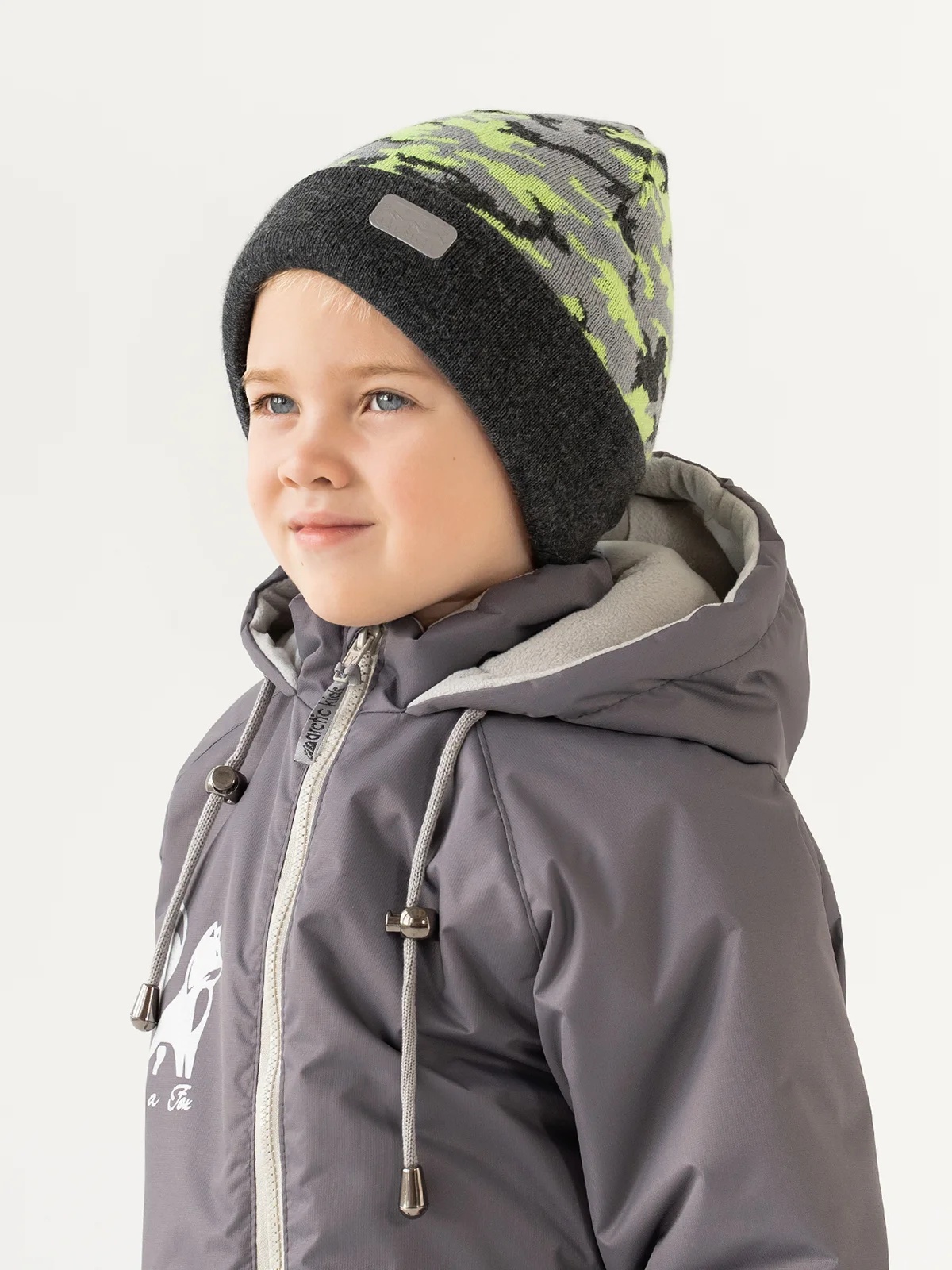 Салатовый шапка детская Arctic kids