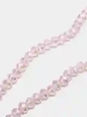 Розовый бусины с АВ эффектом стеклянные , 6 мм