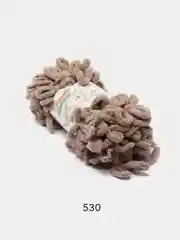 Бежевый меланж пряжа Alize Puffy 100% Микрополиэстер 100г 9м (Часть1)