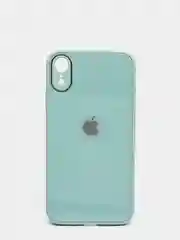 Бирюзовый чехол для iPhone 11, 12, 13, 12 Pro Max, 12 Pro, силиконовый, со стеклянной панелью
