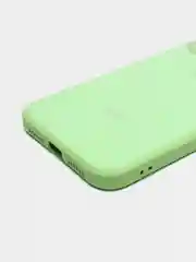 Салатовый чехол для iPhone 11, 12, 13, 12 Pro Max, 12 Pro, силиконовый, со стеклянной панелью