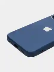 Синий чехол для iPhone 11, 12, 13, 12 Pro Max, 12 Pro, силиконовый, со стеклянной панелью
